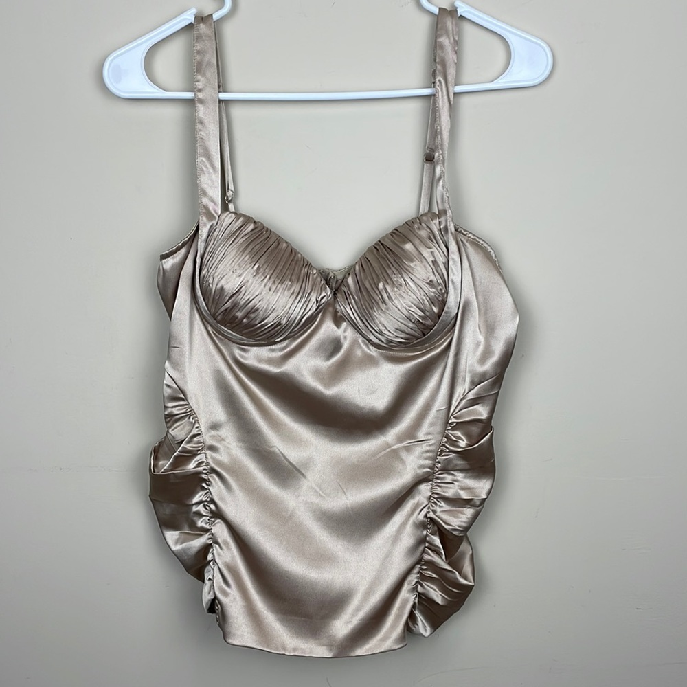 Mandee Corset Champagne Color; Size Large